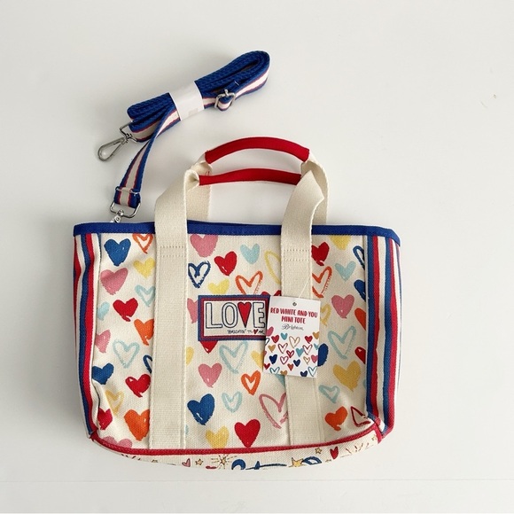 New Brighton Canvas Red White and You Mini Tote Bag - Picture 4 of 10
